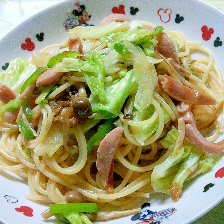 昆布茶とおかかの和風パスタ＋＋